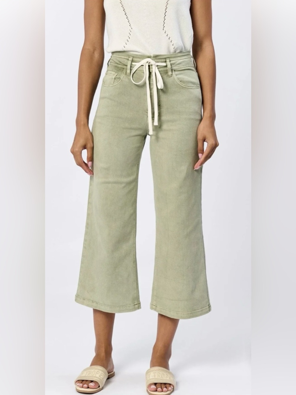 NWOT Dear John Audrey Wide Leg Highrise Jean Sage size 30